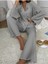 Düğmeli Rahat Pijama Takımı 4