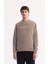 Erkek Gri Bisiklet Yaka Soft Touch Baskılı Polar Regular Fit Sweatshirt A52Y1269 6