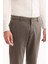 Erkek Gri Haki Klasik Bel Soft Touch Chino Slim Fit Pantolon A52Y3019 9