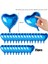 Metalize Parlak Mavi Kalp Şekilli Uçan Balon Folyo 18 Inç 45 cm 25 Adet - Lisinya 3