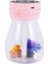 3x Sevimli Serin Sis Nemlendirici Ofis Yatak Odası Hava Temizleyici LED Hafif Hava Nemlendirici Şişe (Pembe) (Yurt Dışından) 3