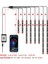 8 Adet Motosiklet Underglow LED Işık Kiti, App Kontrolü Renkli Motosiklet LED Işık Kiti Rgb Şerit Işık Su Geçirmez (Yurt Dışından) 5
