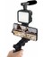 Telefon Tutucu Mini Mikrofonlu Tripod Vlog Çekim Video 3