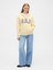 Kadın Sarı Gap Logo Fleece Fermuarlı Sweatshirt 5