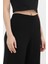 Siyah Geniş Paça Triko Kadın Pantolon 23274 17