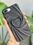 Apple Iphone 7 Plus ve 8 Plus Uyumlu 3D Mat Saten Kalp Kabartma Desenli Silikon Kılıf 3