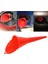 2pcs Araba Yakıt Hunisi Huni Benzin Motor Yağı Katkı Motosiklet Tarım Makinesi Hunisi - Sarı ve Kırmızı (Yurt Dışından) 2