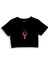 Cın Cın Crop Tişört - Siyah 1