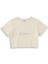 Dolce Peccato Crop Tişört - Ekru 1