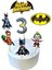 3 Yaş Batman Doğum Günü Pasta Süsü - Batman (Yarasa Adam) Pasta Süsü ve Doğum Günü Konsepti 1