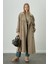 Premium Oversize Trençkot Açık Bej 1