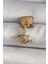 316L Çelik Gold Renk Sallantı Zirkon Taşlı Göz Model Nomination Charm - Lisinya 1