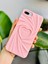 Apple Iphone 6 Plus - 7 Plus ve 8 Plus Uyumlu 3D Mat Saten Kalp Kabartma Desenli Silikon Kılıf 1