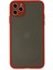 iPhone 11 Pro Max Kılıf Montreal Silikon Kapak - Kırmızı - FKU5556-8092 1