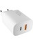 20W Çift Portlu Usb-C + Usb-A Hızlı Şarj Cihazı + Type-C Kablo (2 li Set: 2 Adaptör+2 Kablo) |iPhone 15/16/17, Android,Tablet Uyumlu 3