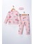 Kız Çocuk Kiraz Desenli Pijama Takımı - Uyku Bandı Hediyeli 2