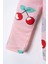 Kız Çocuk Kiraz Desenli Pijama Takımı - Uyku Bandı Hediyeli 4