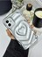 Apple Iphone 11 Uyumlu 3D Mat Kabartma Kalp Desenli Darbe Önleyici Kamera Korumalı Silikon Kılıf 2
