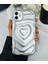 Apple Iphone 11 Uyumlu 3D Mat Kabartma Kalp Desenli Darbe Önleyici Kamera Korumalı Silikon Kılıf 5