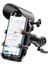 Ayna Bağlantılı Güneş ve Yağmur Korumalı 360° Derece Ayarlanabilir Motosiklet Telefon Tutucu 7