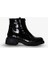 217651115-1 Zenne Kadın Bot Siyah Rugan Deri 2