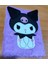 A5 Boyutunda Kuromi Figürlü Peluş Çizgili Çok Amaçlı Defter AD59350 2