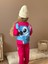 Stitch Temalı Sırt Baskı Detay Kız Çocuk 3 Iplik Şardonlu Alt Üst Sweatshirt Eşofman Takım 1