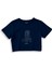 Der Kuss Crop Tişört - Lacivert 1