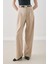 Dına Pile Detaylı Pantolon Bej 5