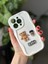 Iphone 14 Promax Uyumlu 3D Ayıcık Krem Baby Tasarımlı Oyuncaklı Silikon Kılıf 3
