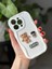 Iphone 14 Promax Uyumlu 3D Ayıcık Krem Baby Tasarımlı Oyuncaklı Silikon Kılıf 4