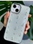 Apple Iphone 13 - 14 - 15 Uyumlu Şeffaf Mini Gül Epoksili Telefon Kılıfı 1