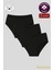 Kadın Yüksek Bel Pamuklu Ribana Slip Külot 3'lü Paket – Esnek & Rahat | Siyah K0305 1