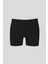Erkek Pamuklu Penye Paçalı Boxer 3'lü Paket – Rahat & Dayanıklı | Siyah K0043 2