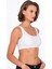 Kadın Pamuklu Kaşkorse Sporcu Sütyen | Beyaz 5044 3