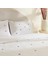 Amour Mio %100 Pamuk Çift Kişilik Nakışlı Nevresim Takımı Beyaz 4