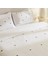 Amour Mio %100 Pamuk Çift Kişilik Nakışlı Nevresim Takımı Beyaz 5