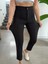 Siyah Çimalı Dar Paça Pantolon 4