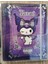 Kuromi Hello Kitty Sert Kapak Içten Spiralli Journal Çok Amaçlı Defter ( 24CM * 17 cm ) 1