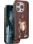 Techmrt Venco Iphone 15 Pro Perma Desenli Kapak - Kahverengi 2