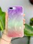 Iphone 7 Plus ve 8 Plus Uyumlu Shine Renk Geçişl Desenli Silikon Kılıf 2