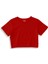 Basic Crop Tişört - Kırmızı 1