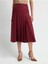 Pileli Etek Bordo 12745672000 2