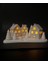 3D Baskı Işıklı Mini Köy Maketi | Dekoratif Gece Lambası | Modern Minimal Ev ve Masa Dekoru 1