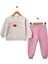 Kız Baskılı 1/4 Yaş 3 İp Fiyonklu Eşofman Takım 3