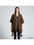 Akmoda Kalın Kışlık Triko Uzun Panço 1