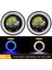 1 Çift 3,5 Inç Araba LED Sis Lambası 12V Cob Angel Gözler Halka Lens 30W Yüksek Parçası Kobu Çip Işık Beyaz Işık (Yurt Dışından) 3