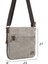Omuz Askılı Çok Gözlü Kanvas Postacı Çantası Gri 3