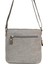 Omuz Askılı Çok Gözlü Kanvas Postacı Çantası Gri 4