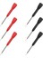 6 Paket 2mm Iğne Test Probları, 600V/10A TL71 TL75-3 Siyah ve 3 Kırmızı Kurşunlar Için Tahribatsız Multimetre Testi (Yurt Dışından) 3